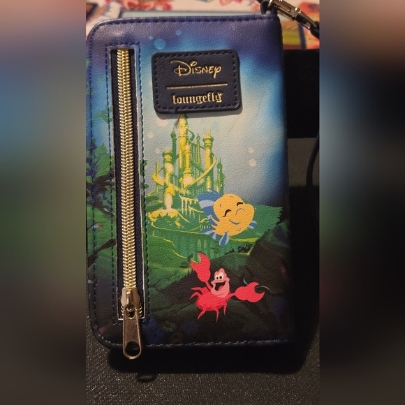 Loungefly Accessories - Loungefly/Disney Lot:Little Mermaid Wristlet & Disney Little Mermaid Bracelet